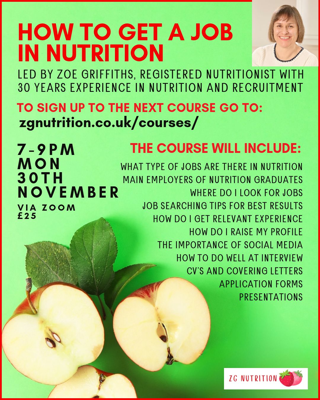 How to Get a Job in Nutrition Course